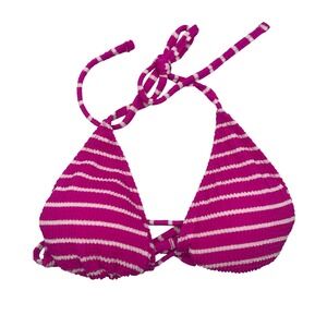Lucky Brand Striped Triangle Bikini‎ Top Size Medium
